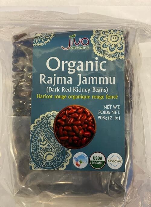 JIVA Organic Rajma Jammu Red 2lb - Pulses