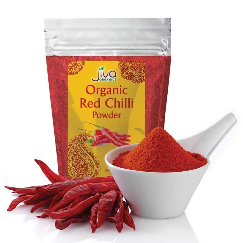 JIVA ORG RED CHILI POW 200G - Spices and Herbs