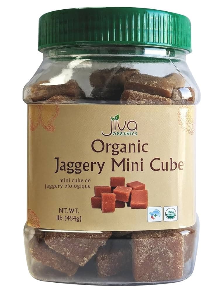JIVA ORG WHOLE JAGGERY 1 LB - Cooking Essentials