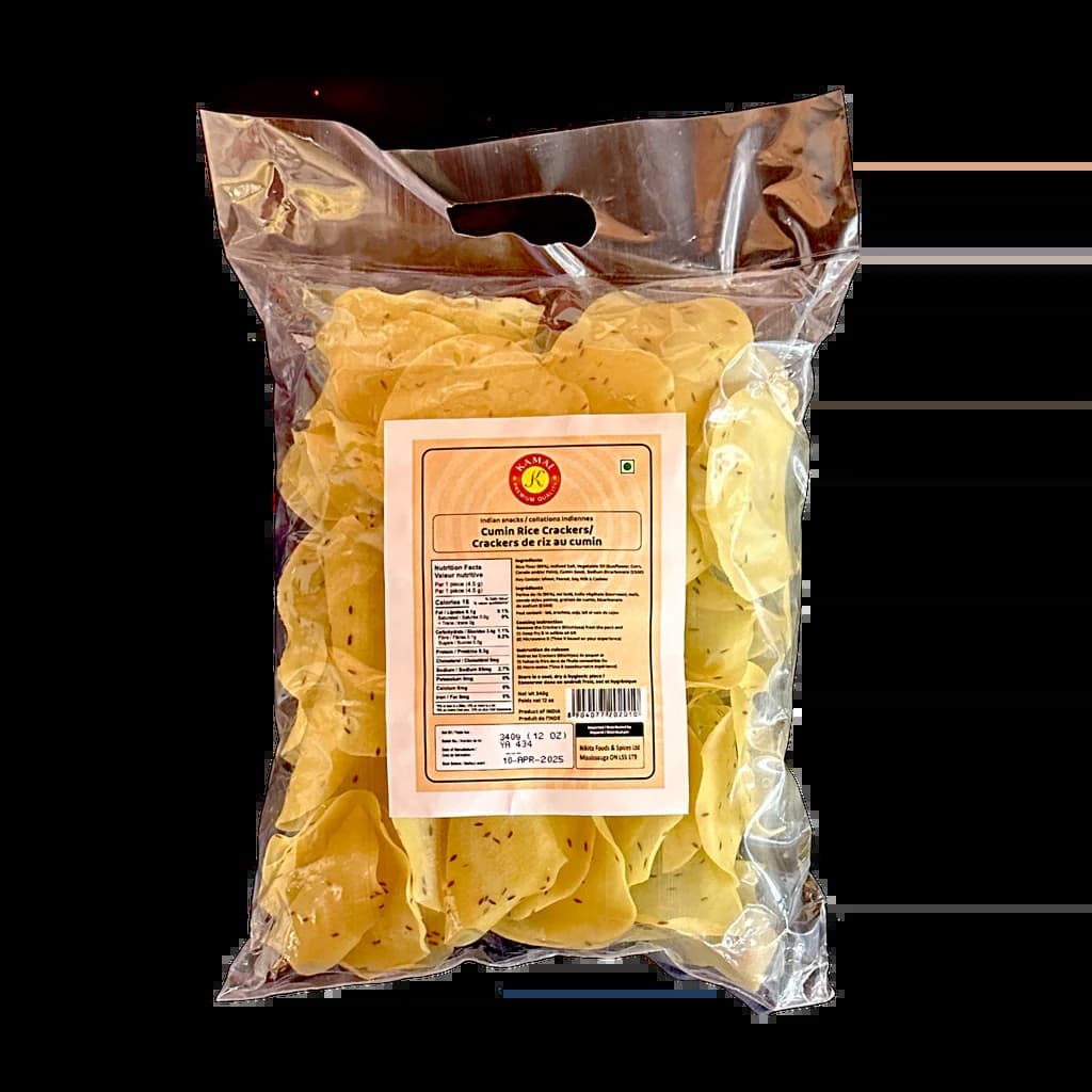 Kamal Cumin Rice Crackers 340g - Snacks