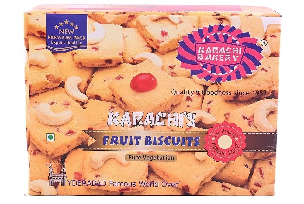 KARACHI FRUIT BISCUITS 400GM - Snacks