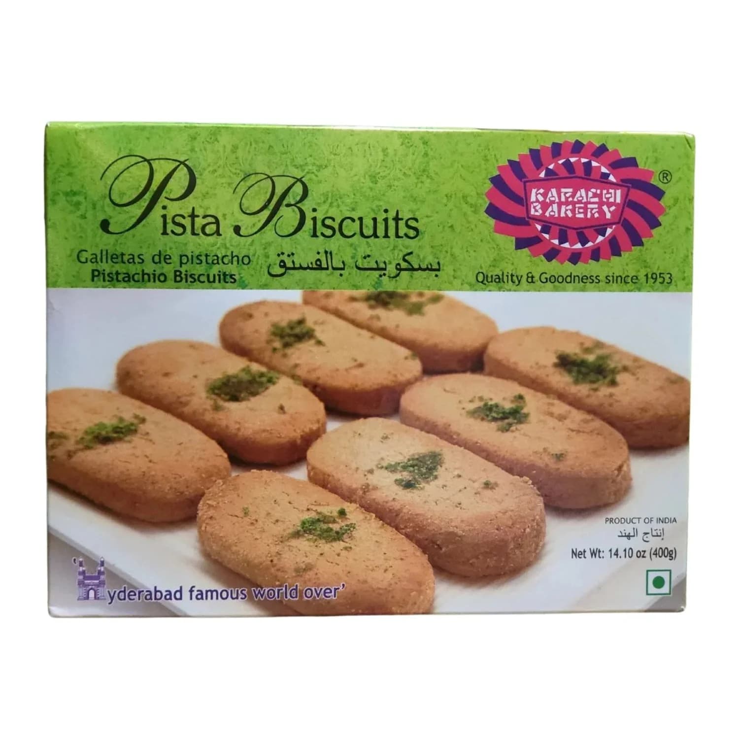 KARACHI PISTA BISCUIT 400G - Snacks