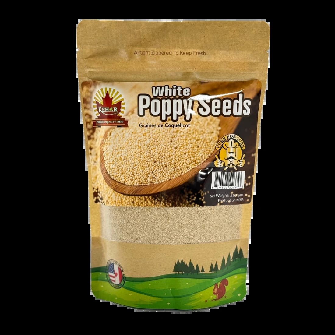 KEHAR WHITE POPPY SEEDS 350G - Spices and Herbs