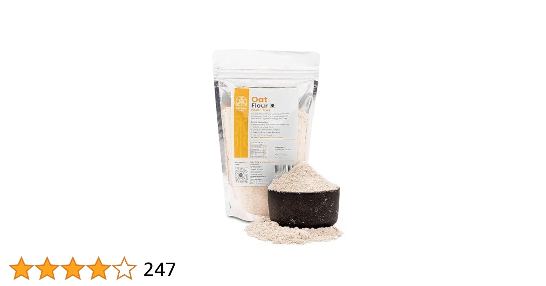 KFI OAT FLOUR 1.5 LBS - Flour & Grains