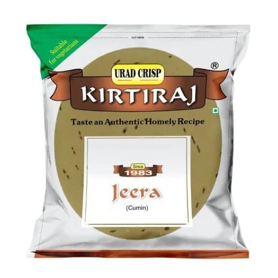 Kirtiraj Jeera Papad 200g - Snacks
