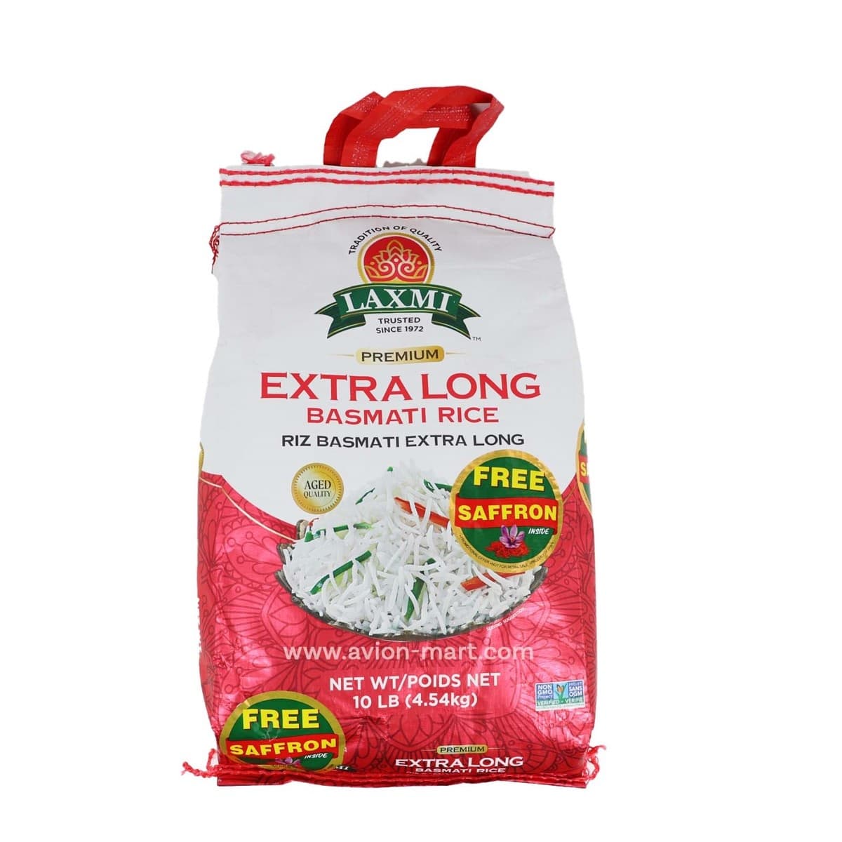LAXMI B.RICE EXTRA LONG 20LB - Flour & Grains