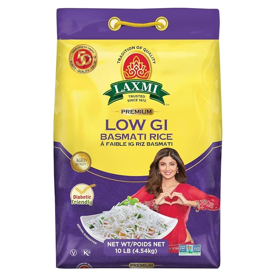 LAXMI BROWN BASMTI RICE 10LB - Flour & Grains