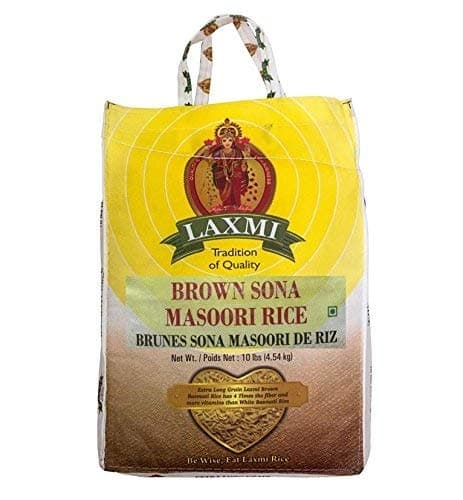 LAXMI BROWN SONA MASOORI 10LB - Flour & Grains