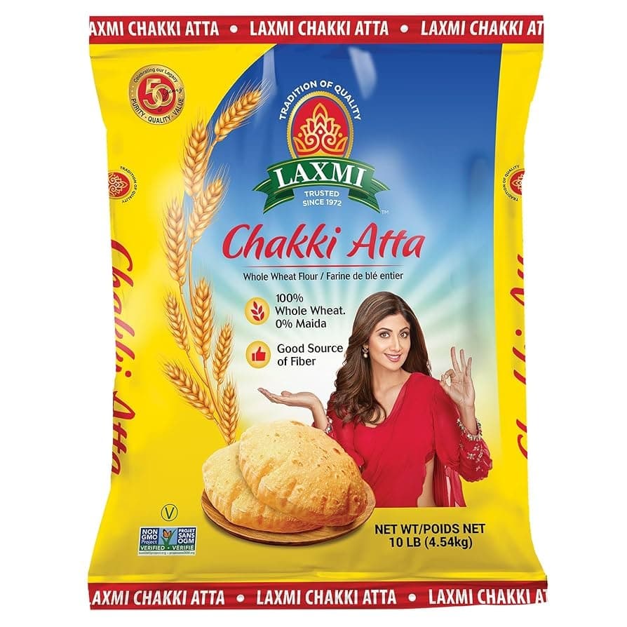 LAXMI CHAKKI AATA 10LB - Flour & Grains