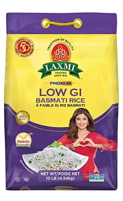 LAXMI LOW GI B. RICE 10 LB - Flour & Grains