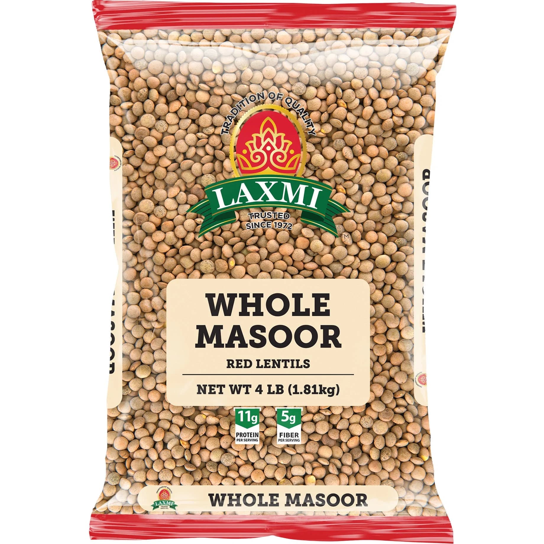 Laxmi Masoor Whole 4lb - Pulses