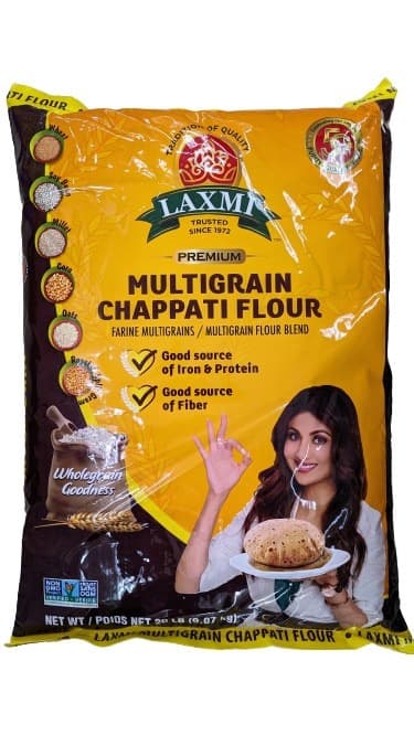 LAXMI MULTIGRAIN ATTA 20LB - Flour & Grains