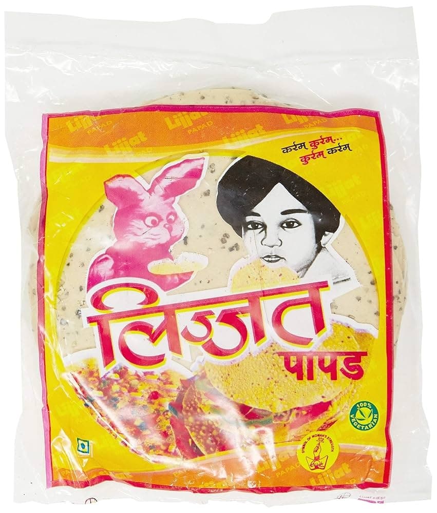 Lijjat Punjabi Papad 200g - Snacks