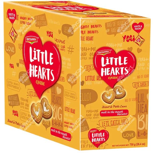 Parle Little Heart Family Pack 10x75g - Snacks