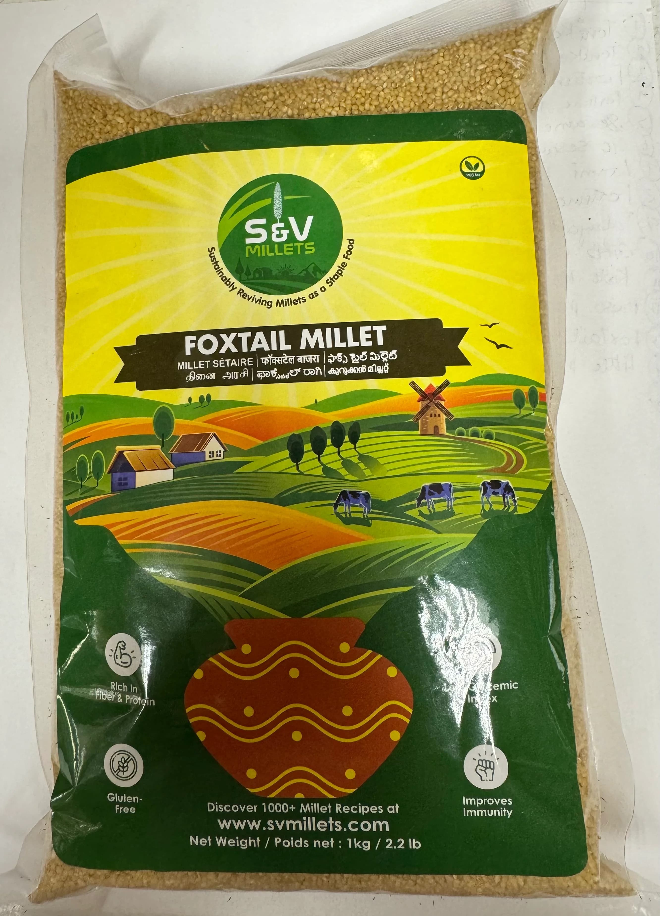 LITTLE MILLETS RAVA GRITS 2LB - Flour & Grains
