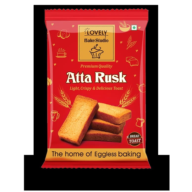 Lovely Atta Rusk 350g - Snacks