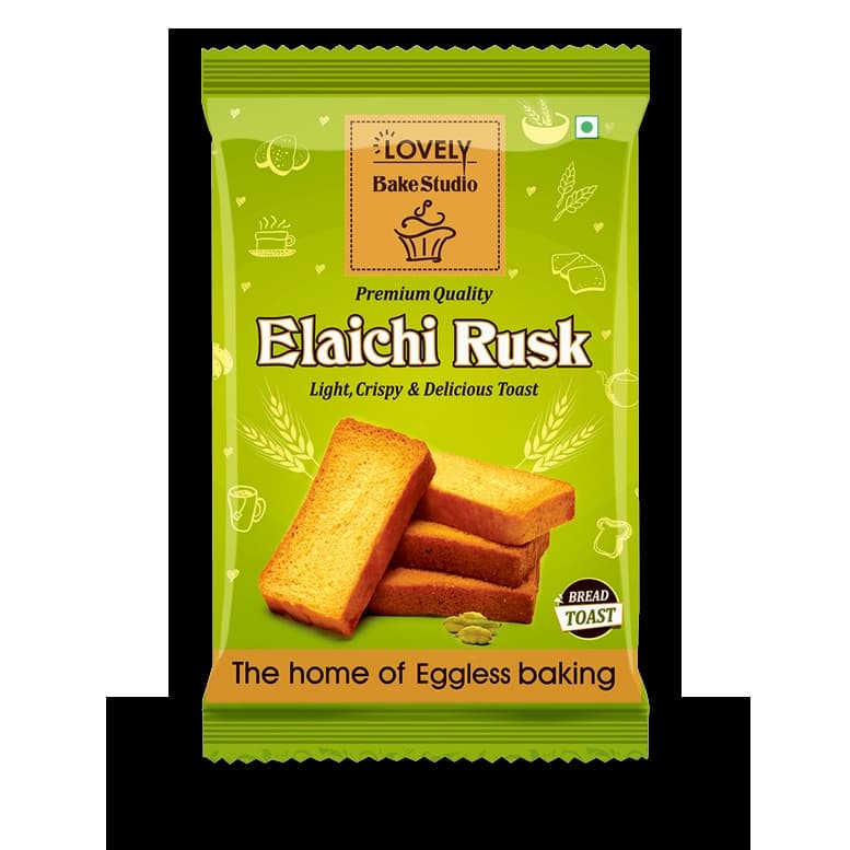 Lovely Elaichi Rusk 350g - Snacks