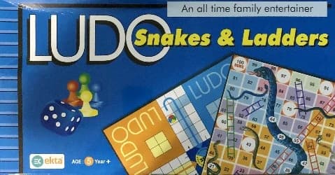 Ekta Ludo Snakes & Ladders Blue - Bundles & Gift Packs