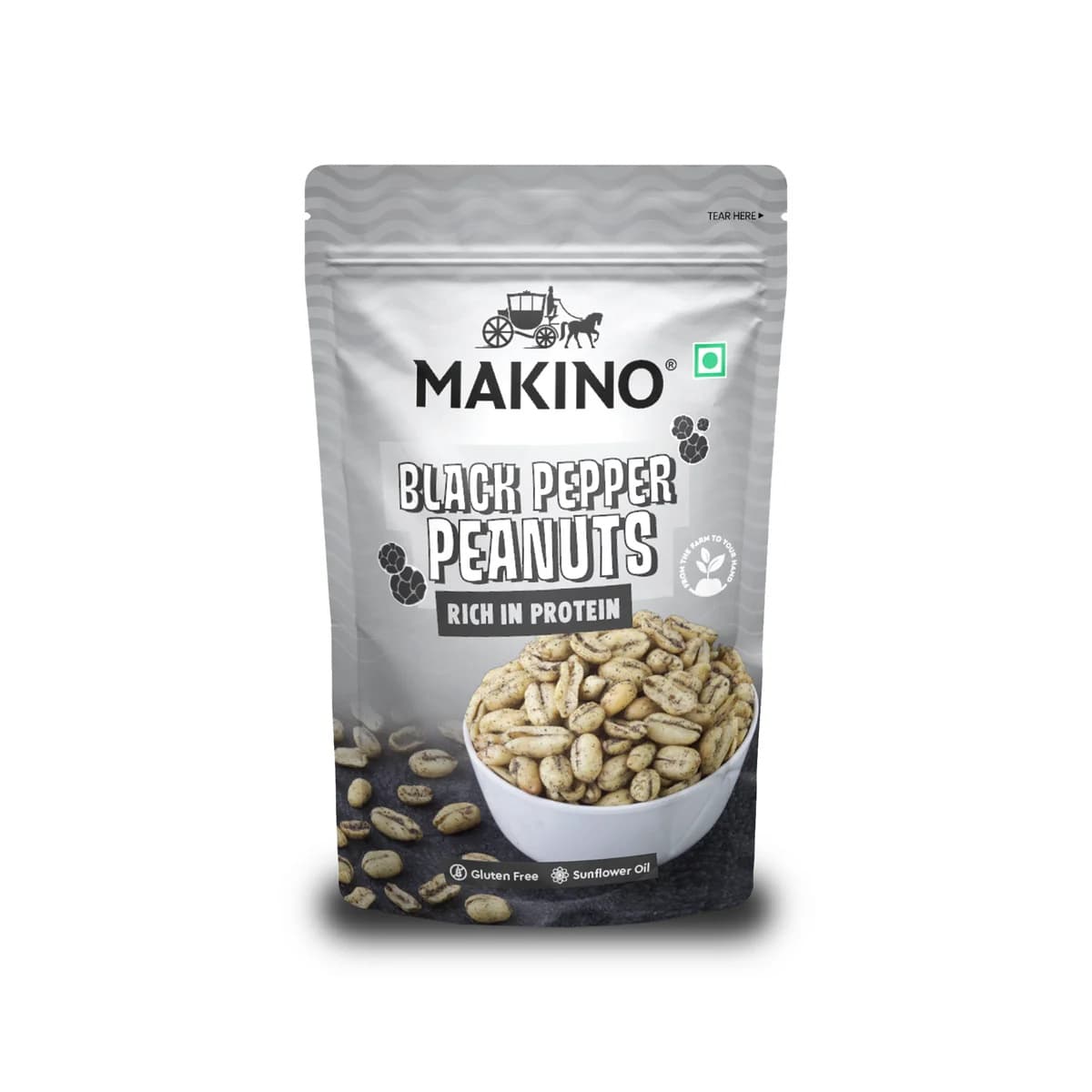 MAKINO Black Pepper Peanuts 150g - Snacks