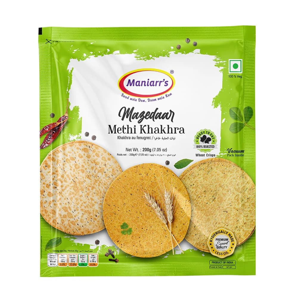 Maniarr's Bhakhri Methi 200g - Snacks