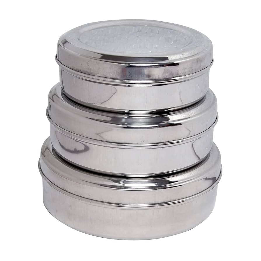 MANTRA Stainless Steel Dhania Dibba Large - Household