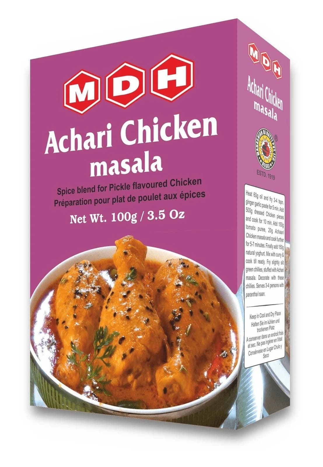 MDH ACHARI CHIKEN 60G - Spices and Herbs