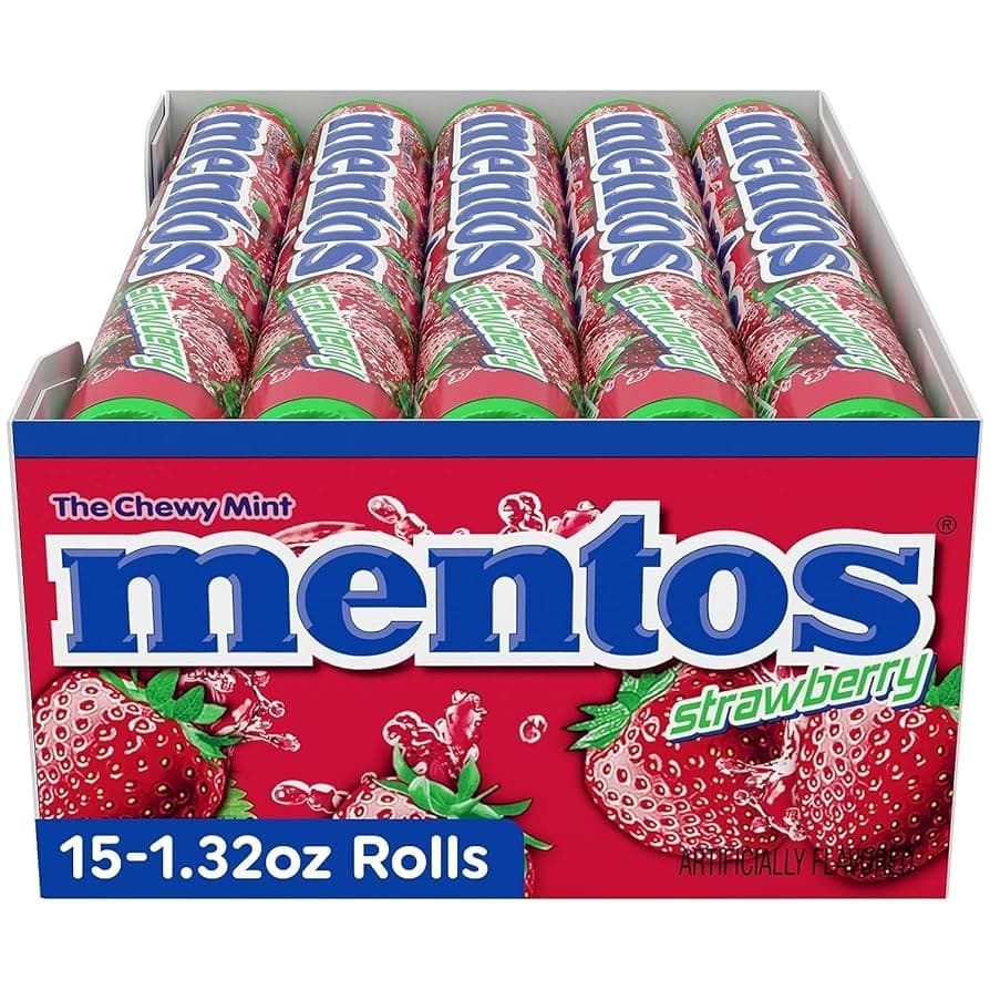 Mentos Strawberry 37g - Snacks