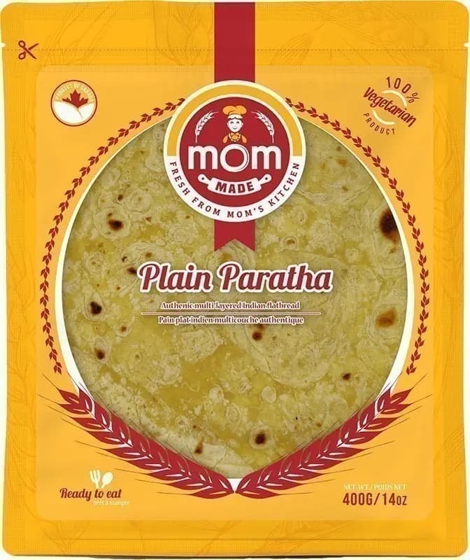 MOM PLAIN PARATHA 400GM - Bakery & Bread