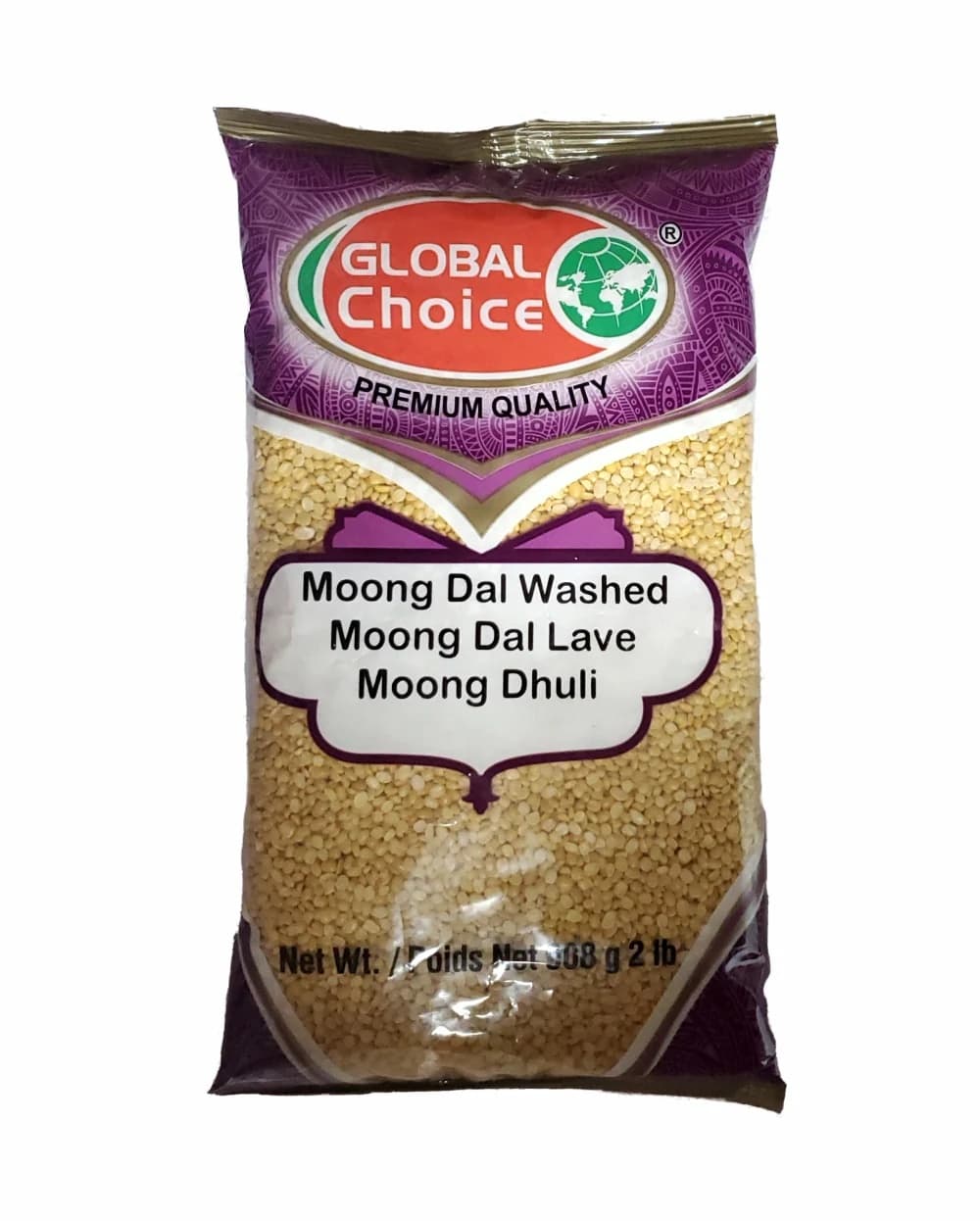 GC MOONG DAL WASHED 2LB - Pulses