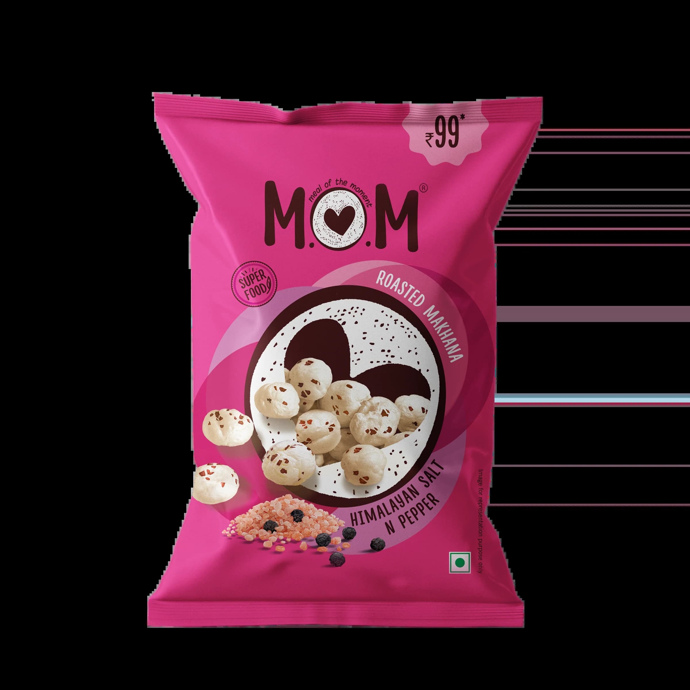 Mother's Himalayan Salt and Pepper Makhana 58g - Snacks