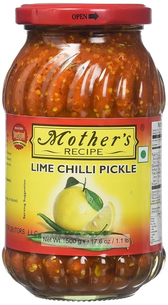 MTHR LIME CHILI PICKLE 500GM - Condiments