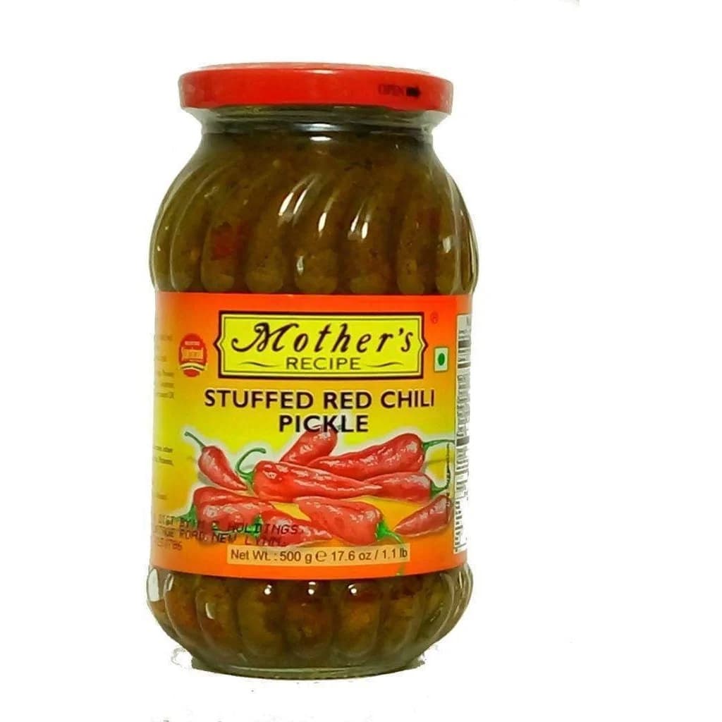 MOTHER STUFFED RED CHILI 500G - Condiments