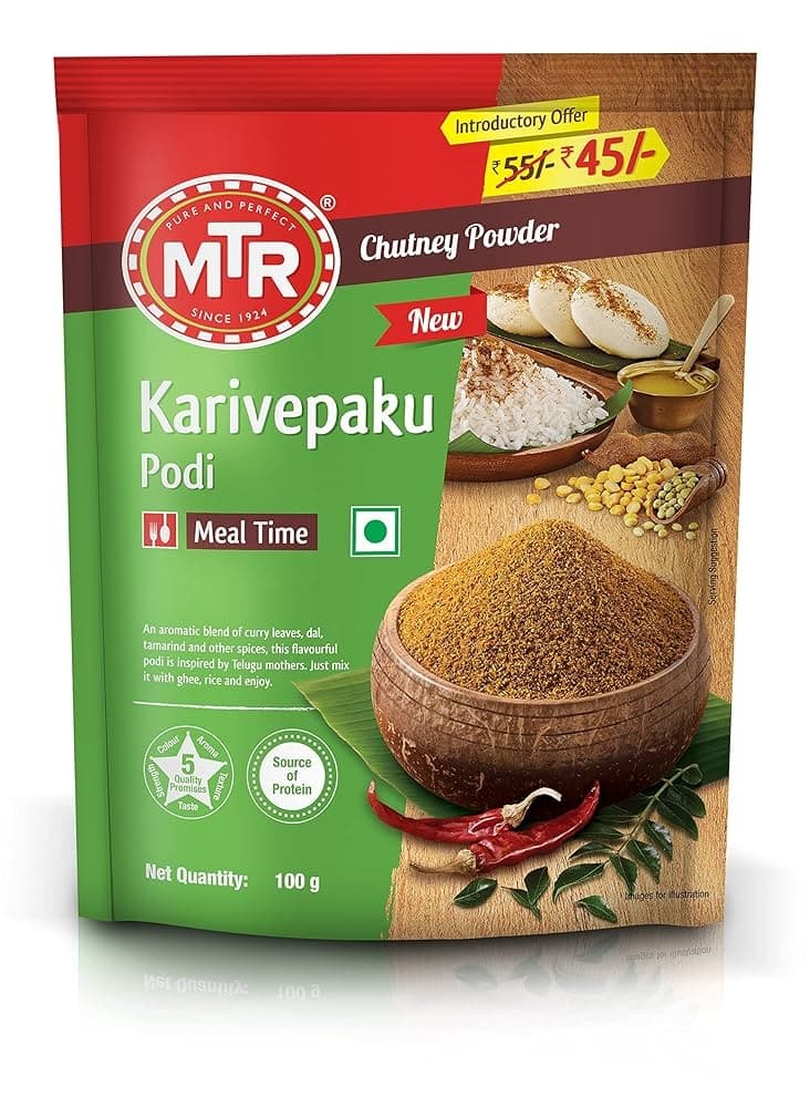 MTR KARIVEPAKU PODI 100G - Spices and Herbs