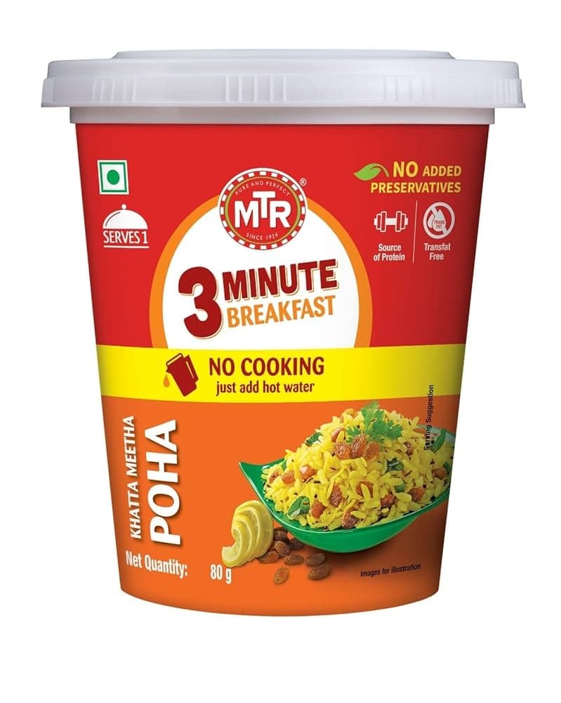 MTR KHATTA MITHA POHA 80GM - Flour & Grains