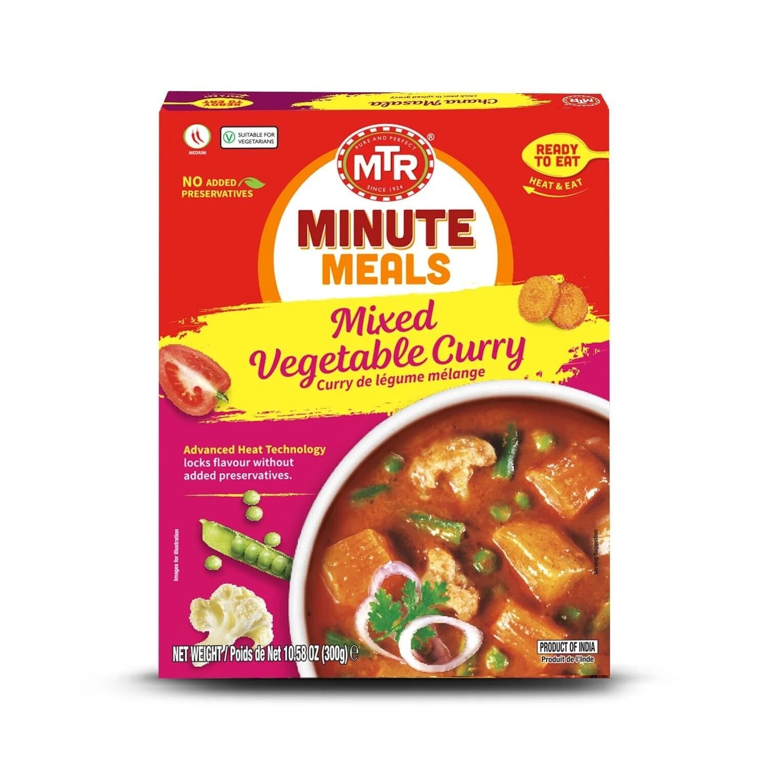 MTR MIXED VEGETABLE 300GM - Ready-to-Cook