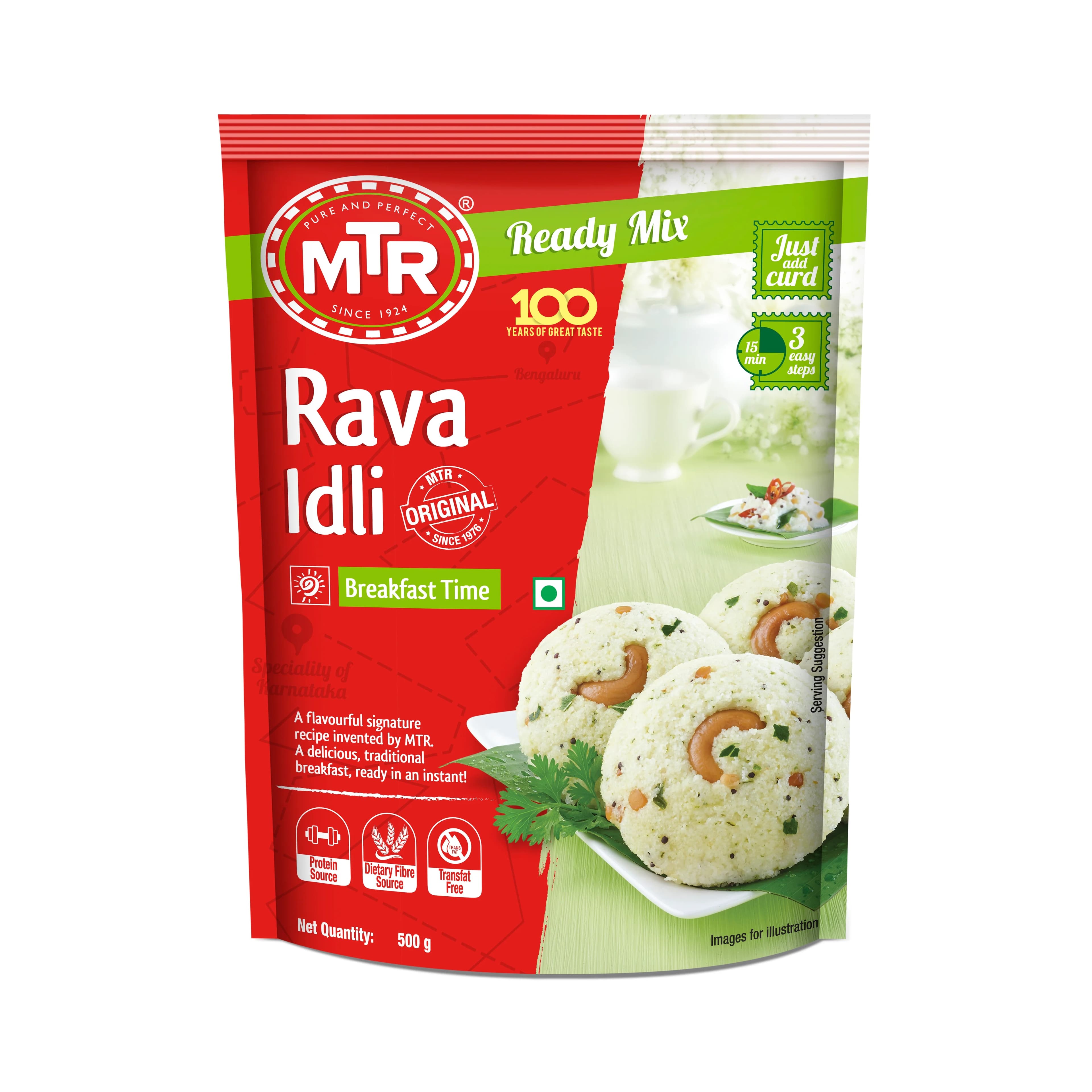 MTR RAVA IDLI MIX 500GM - Ready-to-Cook