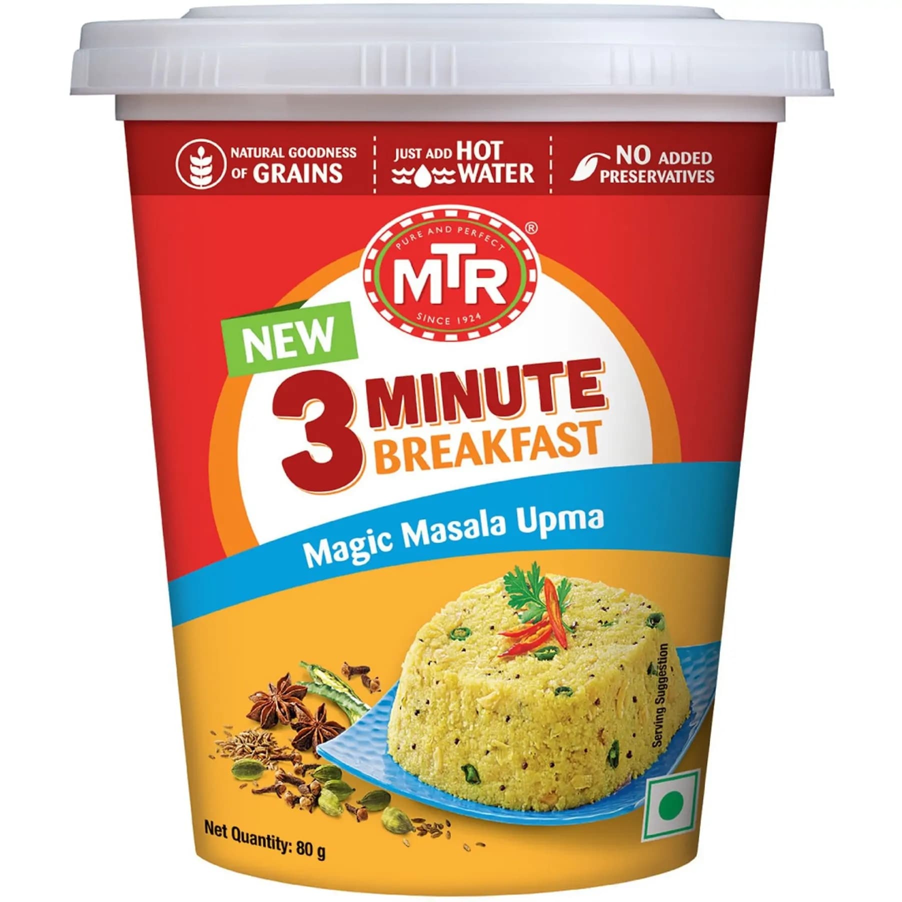 MTR VEG UPMA 80 GM - Ready-to-Cook