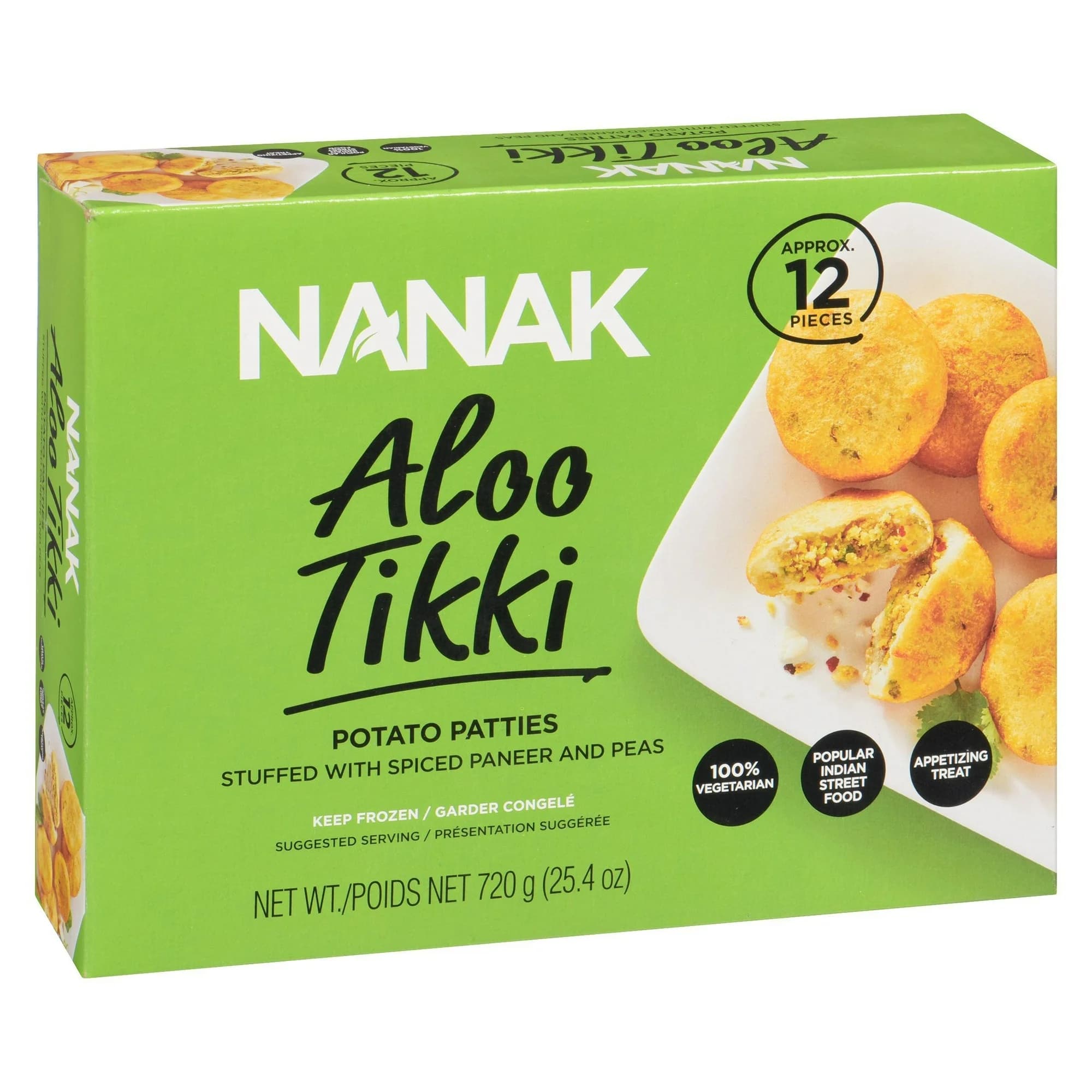 Nanak Aloo Tikki 12pcs - Frozen