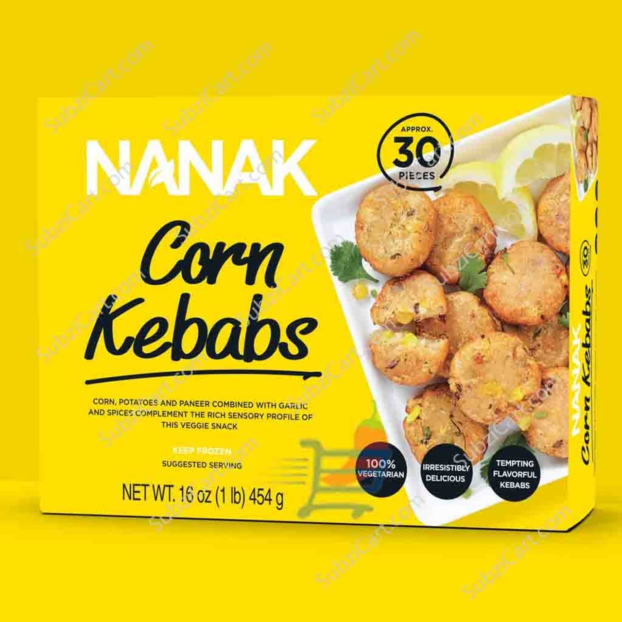 Nanak Corn Kebabs 454g - Snacks
