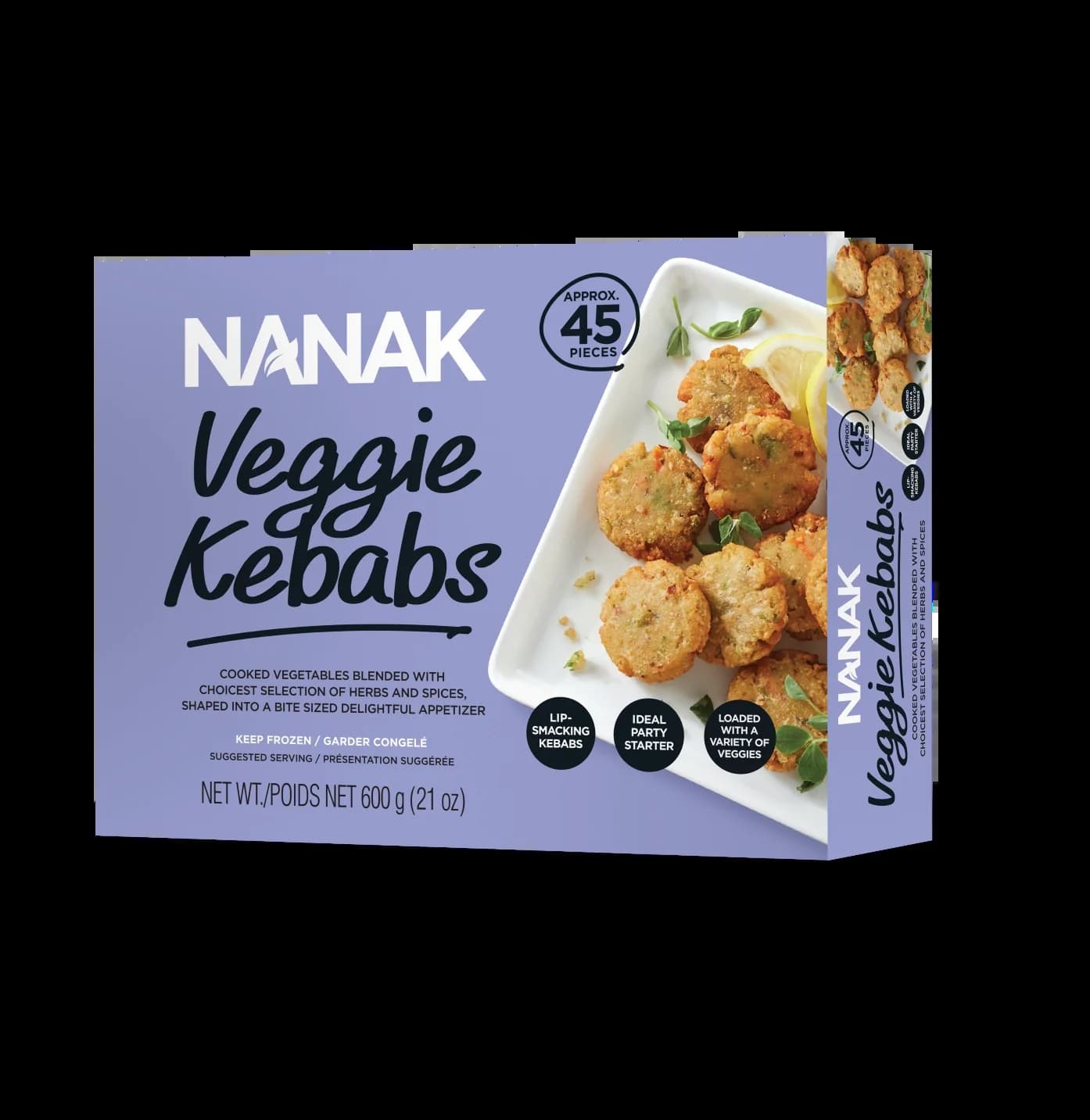 NANAK VEGGIE KEBAB 600G - Ready-to-Cook