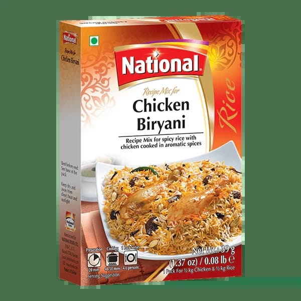 NATIONAL CHICKEN BIRYANI 39G - Ready-to-Cook