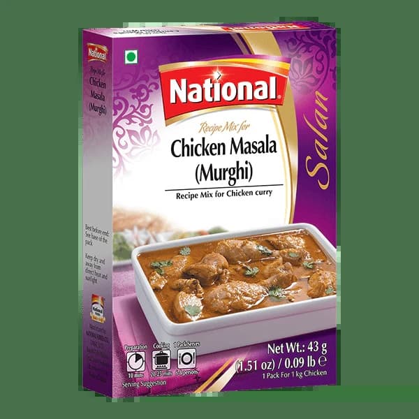 NATIONAL CHICKEN MASALA 43G - Spices and Herbs