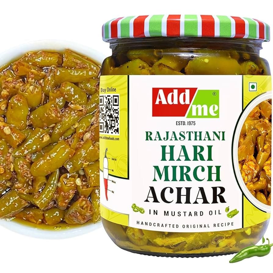 ORG CHILLI PICKLE 500 GM - Condiments