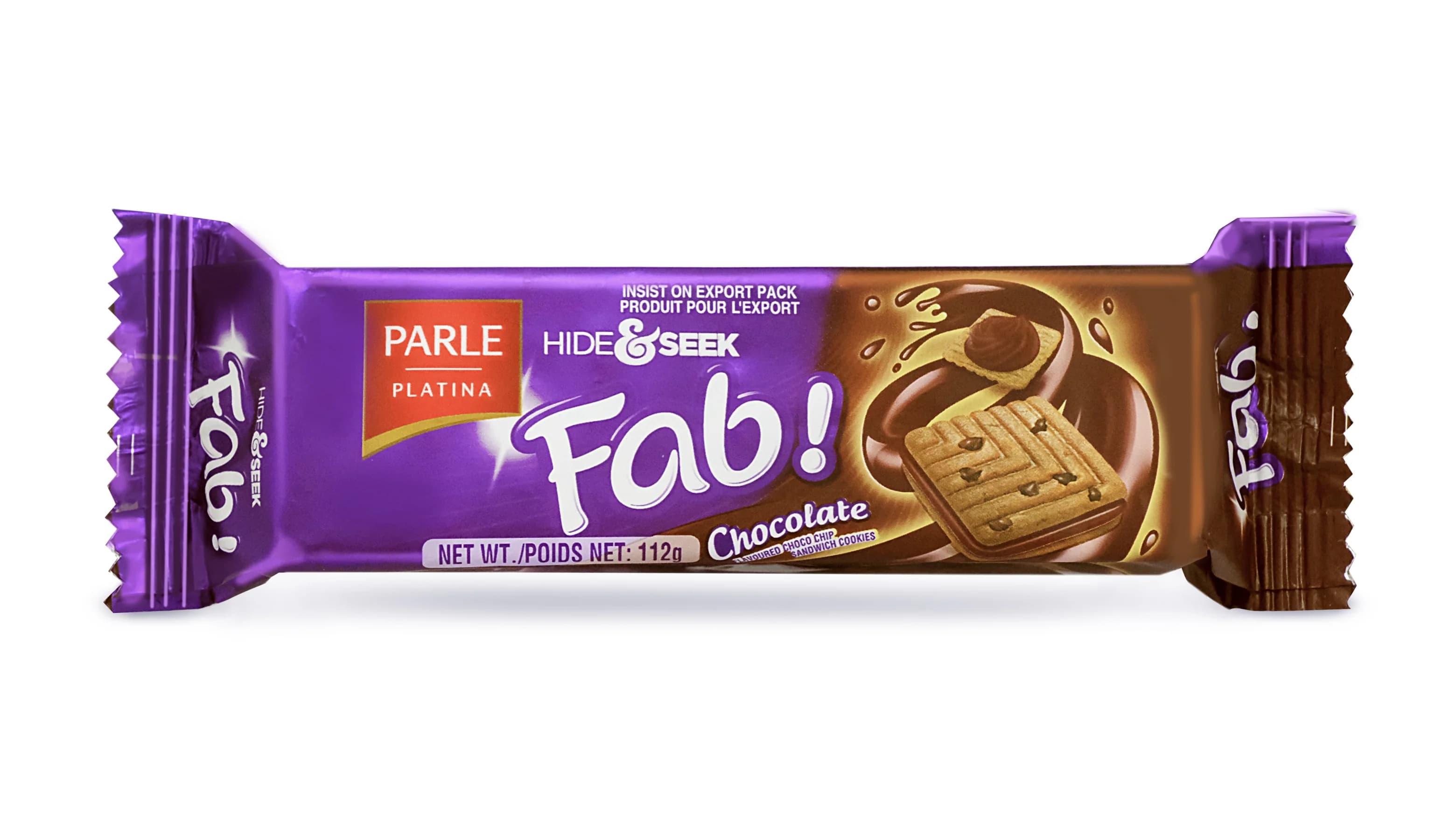 Parle Hide & Seek Fab Chocolate 112g - Snacks