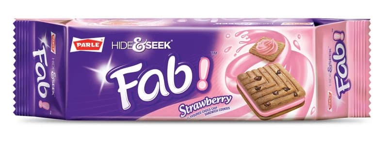 Parle Hide & Seek Fab Strawberry 112g - Snacks