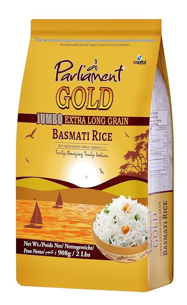 PARLIAMENT GOLD BASMATI RICE 10LB - Flour & Grains