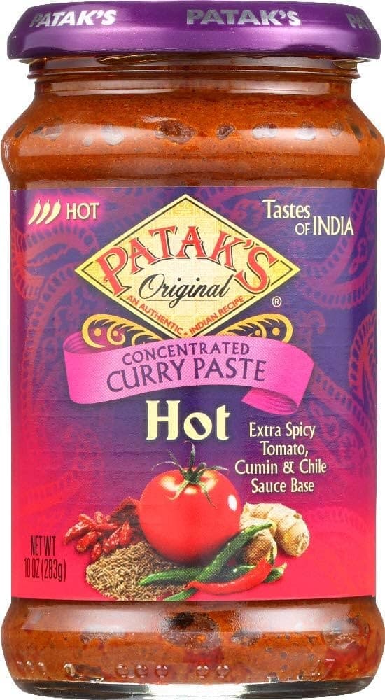 PATAK HOT CURRY PASTE 284ML - Spices and Herbs
