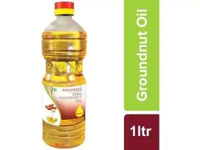 PATANJALI GROUNDNUT OIL 1LTR - Cooking Essentials