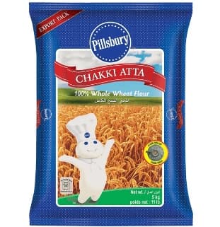 PILLBURY CHAKKI ATTA 5KG - Flour & Grains
