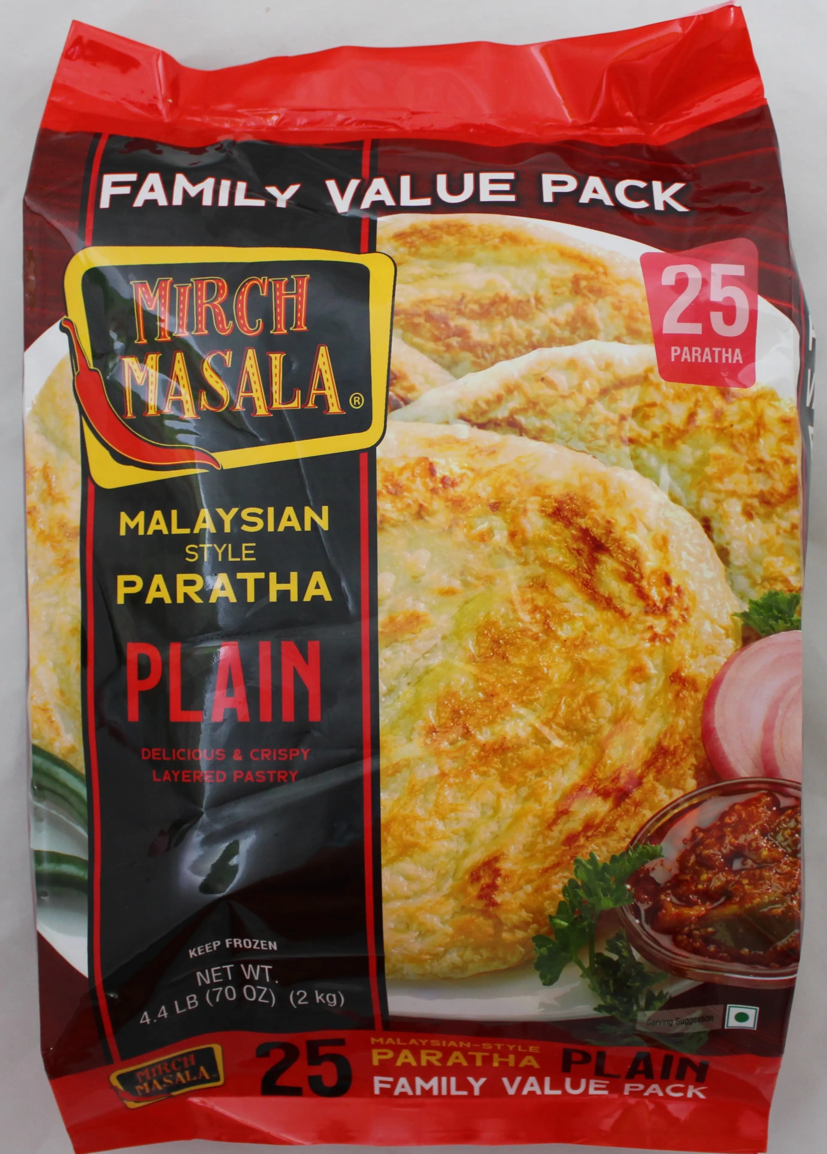 PK MALAYSIAN STYL PLAIN PARATHA 25PC - Frozen